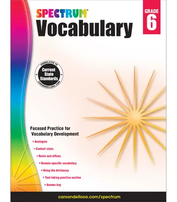 Spectrum Vocabulaire, 6e année - Spectrum Vocabulary, Grade 6