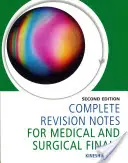 Notes de révision complètes pour les examens de médecine et de chirurgie - Complete Revision Notes for Medical and Surgical Finals