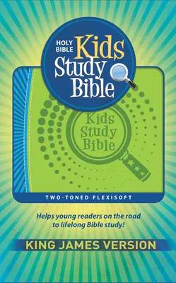 KJV Kids Study Bible Flex Green/Blue Imprimable (Cuir Véritable) - KJV Kids Study Bible Flex Green/Blue Imprintable (Genuine Leather)