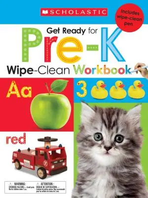 Get Ready for Pre-K Wipe-Clean Workbook : Scholastic Early Learners (Wipe-Clean) [Avec stylo Wipe-Clean]. - Get Ready for Pre-K Wipe-Clean Workbook: Scholastic Early Learners (Wipe-Clean) [With Wipe Clean Pen]