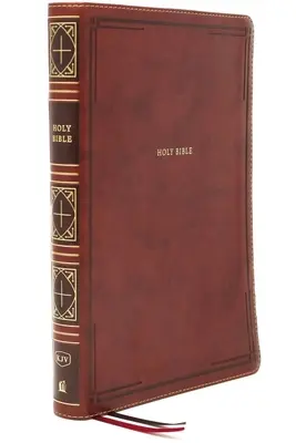 Kjv, Thinline Bible, Giant Print, Leathersoft, Brown, Thumb Indexed, Red Letter Edition, Comfort Print : Sainte Bible, version King James - Kjv, Thinline Bible, Giant Print, Leathersoft, Brown, Thumb Indexed, Red Letter Edition, Comfort Print: Holy Bible, King James Version