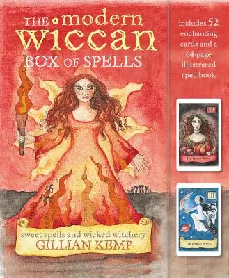 Modern Wiccan Box of Spells - Comprend 52 cartes enchanteresses et un livre de sorts illustré de 64 pages - Modern Wiccan Box of Spells - Includes 52 Enchanting Cards and a 64-Page Illustrated Spell Book