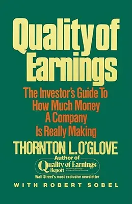 Qualité des revenus - Quality of Earnings