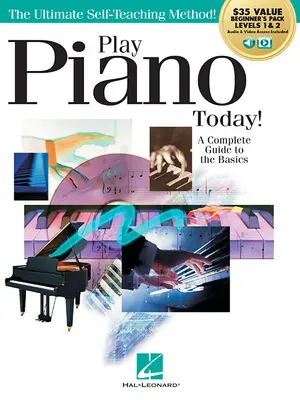 Jouer du piano aujourd'hui ! Pack tout-en-un pour débutants : Comprend le livre 1, le livre 2, l'audio et la vidéo - Play Piano Today! All-In-One Beginner's Pack: Includes Book 1, Book 2, Audio & Video