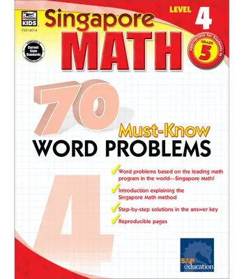 70 problèmes de mots à connaître absolument, 5e année - 70 Must-Know Word Problems, Grade 5