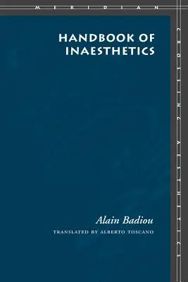 Manuel d'inesthétique - Handbook of Inaesthetics