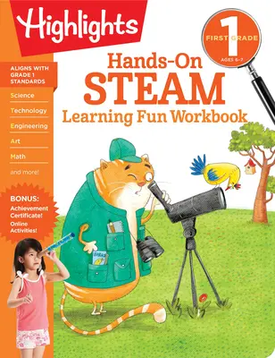 First Grade Hands-On Steam Learning Fun Workbook (cahier d'exercices pratiques pour l'apprentissage de la vapeur en première année) - First Grade Hands-On Steam Learning Fun Workbook