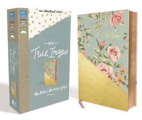 NIV, Bible True Images, similicuir, bleu/or : La Bible pour les adolescentes - NIV, True Images Bible, Imitation Leather, Blue/Gold: The Bible for Teen Girls