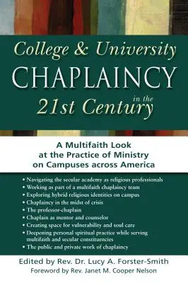 L'aumônerie des collèges et des universités au 21e siècle : Un regard multiconfessionnel sur la pratique du ministère sur les campus américains - College & University Chaplaincy in the 21st Century: A Multifaith Look at the Practice of Ministry on Campuses Across America