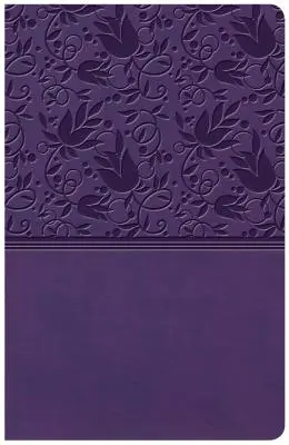 Bible de référence KJV à gros caractères, violette, Leathertouch - KJV Large Print Personal Size Reference Bible, Purple Leathertouch