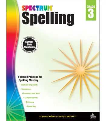 Spectrum Spelling, 3e année - Spectrum Spelling, Grade 3