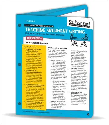 Le guide pratique de l'enseignement de la rédaction d'arguments - The On-Your-Feet Guide to Teaching Argument Writing