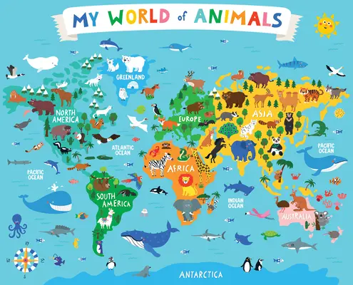 Mon monde des animaux : puzzle de 36 pièces - My World of Animals 36-Piece Floor Puzzle