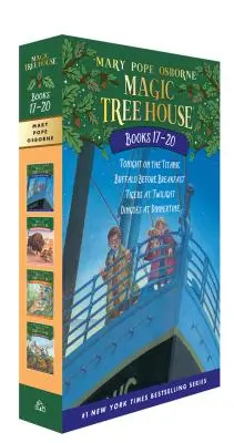 Coffret de la Maison de l'Arbre Magique Livres 17-20 : Le mystère du chien enchanté - Magic Tree House Books 17-20 Boxed Set: The Mystery of the Enchanted Dog