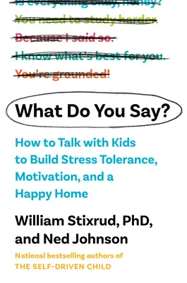 Qu'est-ce que tu dis ? Comment parler aux enfants pour les motiver, les rendre tolérants au stress et les rendre heureux à la maison - What Do You Say?: How to Talk with Kids to Build Motivation, Stress Tolerance, and a Happy Home