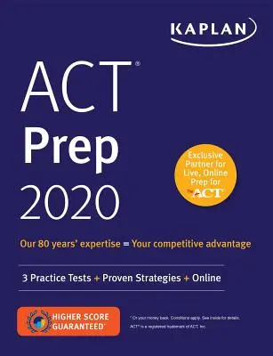 ACT Prep 2020 - 3 tests pratiques + stratégies éprouvées + en ligne - ACT Prep 2020 - 3 Practice Tests + Proven Strategies + Online