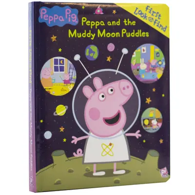 Peppa Pig : Peppa et les flaques de lune boueuse : Premier regard et recherche - Peppa Pig: Peppa and the Muddy Moon Puddles: First Look and Find