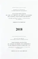 Recueil des arrêts, avis consultatifs et ordonnances : Violations alléguées du traité d'amitié, de relations économiques et de droits consulaires de 1955 (R.I.C.) - Reports of Judgments, Advisory Opinions and Orders: Alleged Violations of the 1955 Treaty of Amity, Economic Relations, and Consular Rights (Islamic R