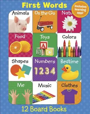 Premiers mots (12 livres et application téléchargeable) - First Words (12 Book Set & Downloadable App!)