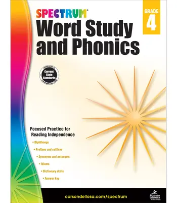 Spectrum Word Study and Phonics, 4e année - Spectrum Word Study and Phonics, Grade 4