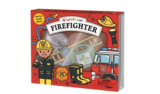 Faisons semblant : Ensemble de pompiers : Avec des pièces de puzzle amusantes - Let's Pretend: Firefighter Set: With Fun Puzzle Pieces