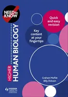 Need to Know : Higher Human Biology (en anglais) - Need to Know: Higher Human Biology