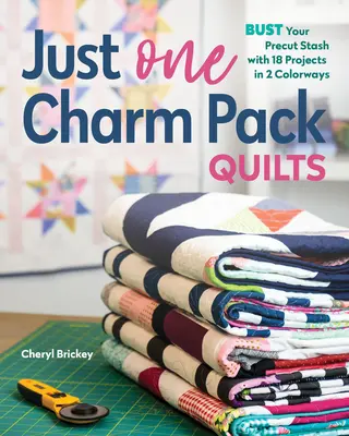 Juste un paquet de breloques Quilts : Faites sauter votre réserve de prédécoupés avec 18 projets en 2 coloris - Just One Charm Pack Quilts: Bust Your Precut Stash with 18 Projects in 2 Colorways