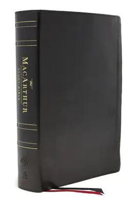 Esv, MacArthur Study Bible, 2e édition, cuir véritable, noir, indexation au pouce : La vérité de Dieu, un verset à la fois - Esv, MacArthur Study Bible, 2nd Edition, Genuine Leather, Black, Thumb Indexed: Unleashing God's Truth One Verse at a Time