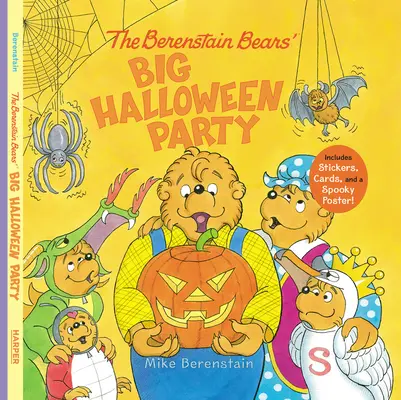 La grande fête d'Halloween des Berenstain : Comprend des autocollants, des cartes et un poster effrayant ! - The Berenstain Bears' Big Halloween Party: Includes Stickers, Cards, and a Spooky Poster!