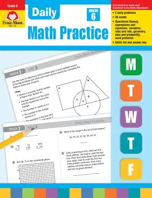 Pratique quotidienne des mathématiques, 6e année - Daily Math Practice, Grade 6