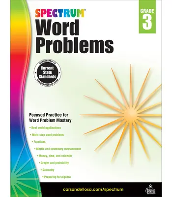 Spectrum Word Problems, 3e année - Spectrum Word Problems, Grade 3