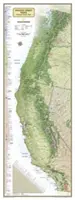 National Geographic : Pacific Crest Trail carte murale dans une boîte cadeau carte murale (18 X 48 pouces) - National Geographic: Pacific Crest Trail Wall Map in Gift Box Wall Map (18 X 48 Inches)