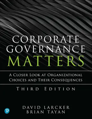 Les questions de gouvernance d'entreprise - Corporate Governance Matters