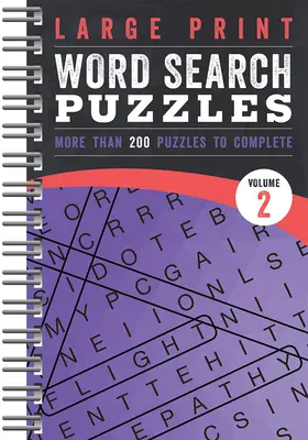 Puzzles de recherche de mots en gros caractères : Volume 2 - Large Print Word Search Puzzles: Volume 2