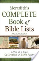 Le livre complet des listes bibliques de Meredith : Une collection unique de faits bibliques - Meredith's Complete Book of Bible Lists: A One-Of-A-Kind Collection of Bible Facts