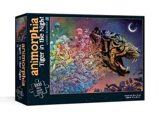 Animorphia Le tigre dans la nuit Puzzle - Animorphia Tiger in the Night Puzzle