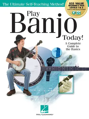 Jouez du banjo aujourd'hui&nbsp;! Pack tout-en-un pour débutants : Comprend le livre 1, le livre 2, l'audio et la vidéo - Play Banjo Today! All-In-One Beginner's Pack: Includes Book 1, Book 2, Audio & Video