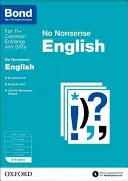 Obligation : Anglais : No Nonsense - 5-6 ans - Bond: English: No Nonsense - 5-6 years