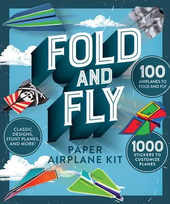 Kit avion en papier à plier et à faire voler - Fold and Fly Paper Airplane Kit