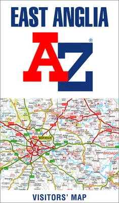 Carte des visiteurs East Anglia A-Z - East Anglia A-Z Visitors' Map