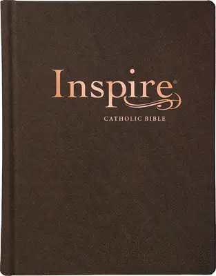 Inspire Catholic Bible NLT (en cuir, marron foncé) : La Bible pour le coloriage et le journal créatif - Inspire Catholic Bible NLT (Leatherlike, Dark Brown): The Bible for Coloring & Creative Journaling