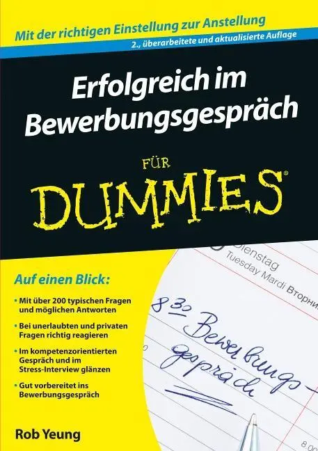 Erfolgreich im Bewerbungsgesprach fur Dummies (En français dans le texte) - Erfolgreich im Bewerbungsgesprach fur Dummies