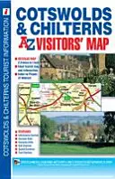 Carte de visite A-Z des Cotswolds et des Chilterns - Cotswolds and Chilterns A-Z Visitors' Map