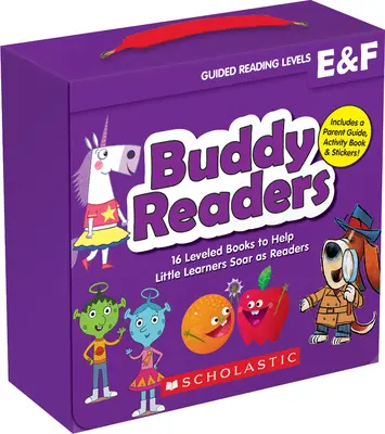 Buddy Readers : Niveaux E et F (Pack Parent) : 16 livres à niveaux pour aider les petits apprenants à s'élever en tant que lecteurs - Buddy Readers: Levels E & F (Parent Pack): 16 Leveled Books to Help Little Learners Soar as Readers