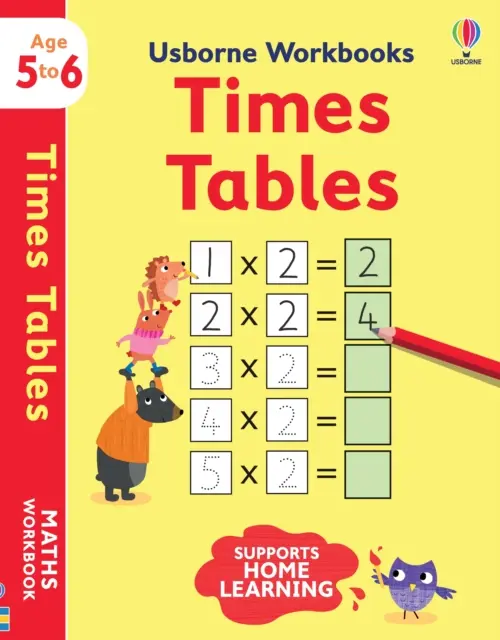 Cahiers d'activités Usborne Tables de temps 5-6 - Usborne Workbooks Times tables 5-6