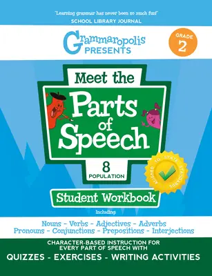 Le cahier d'exercices des parties du discours, 2e année - The Parts of Speech Workbook, Grade 2