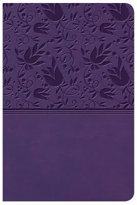 KJV Bible de référence compacte à gros caractères, Purple Leathertouch - KJV Large Print Compact Reference Bible, Purple Leathertouch