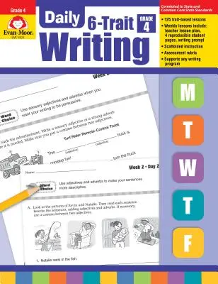 Écriture quotidienne à 6 traits, 4e année - Daily 6-Trait Writing Grade 4