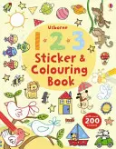 123 Livre d'autocollants et de coloriages - 123 Sticker and Colouring book