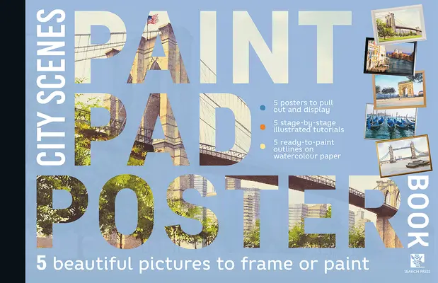 Paint Pad Poster Book : Scènes de ville - Paint Pad Poster Book: City Scenes